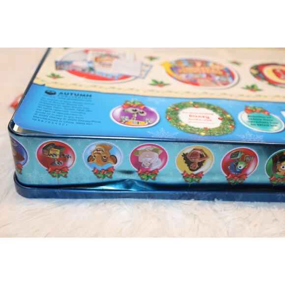 Disney Christmas Countdown Tin Book Set 7 Days w/ Stickers & Lock 2020 - Picture 4 of 5